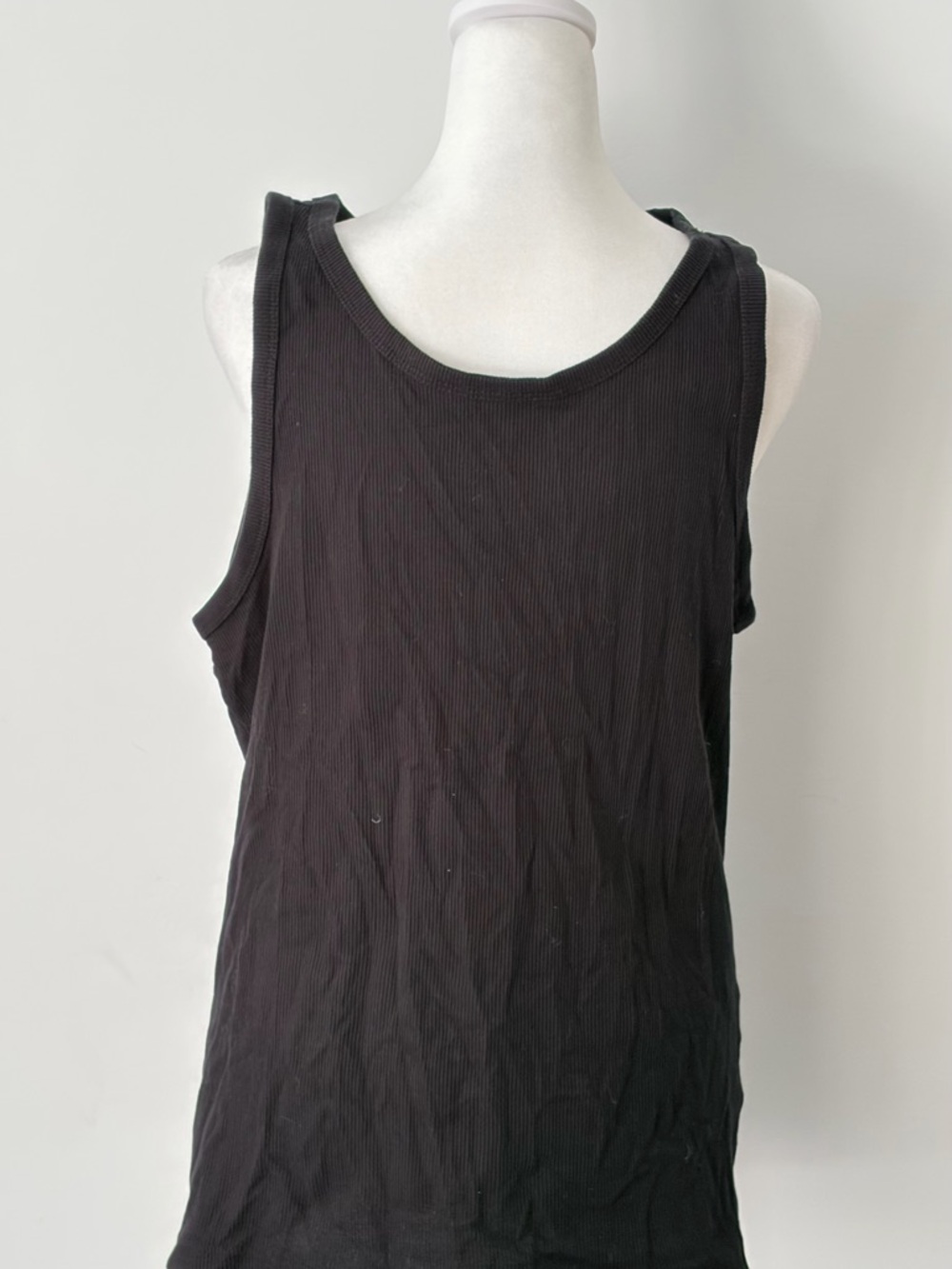 H&M Black Ribbed Tank Top - Men's Sleeveless Tee